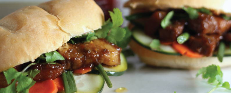 Pork Belly Bahn Mi Sandwiches
