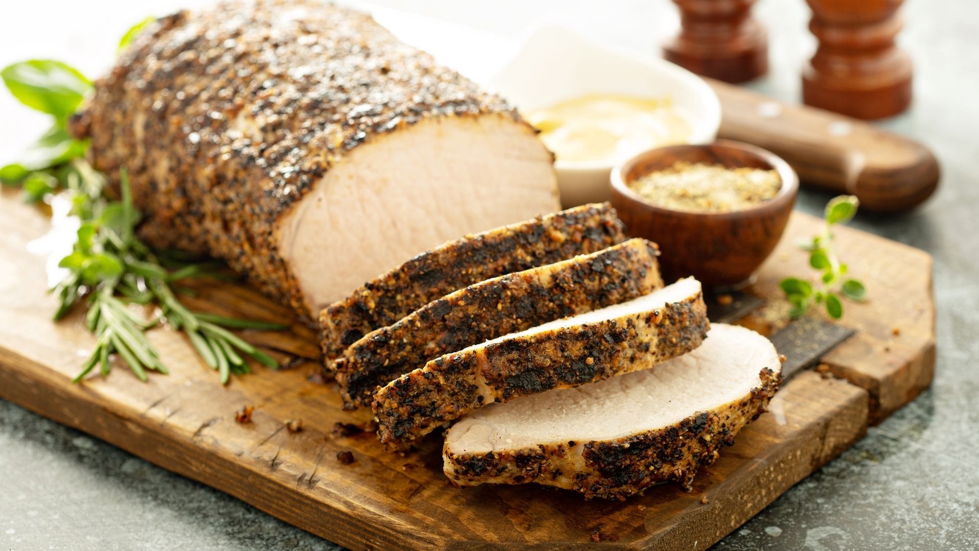 Garlic and Spice-Rubbed Pork Loin Roast