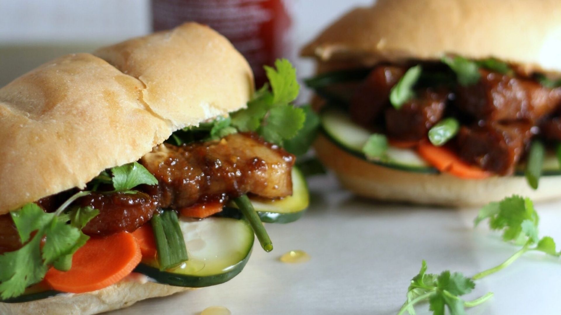 Pork Belly Bahn Mi Sandwiches