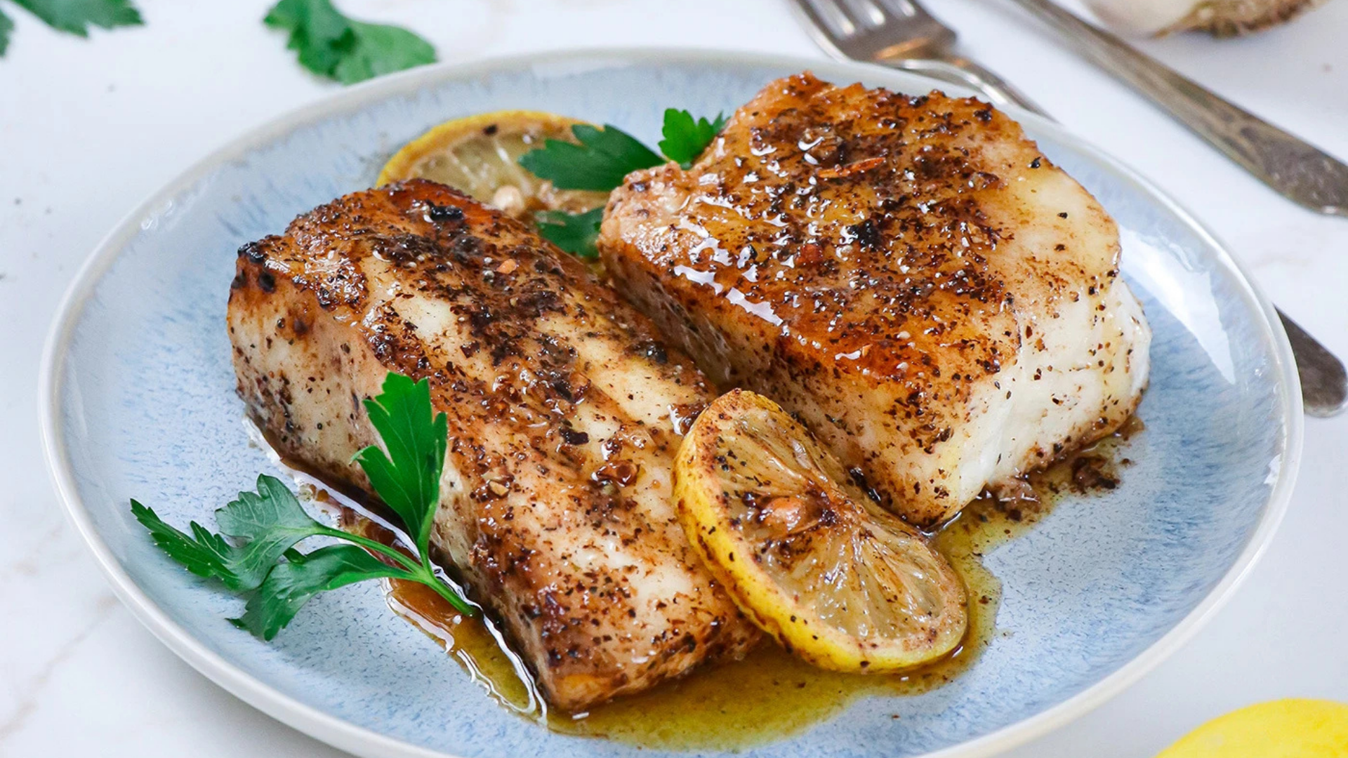 Chilean Seabass with Lemon Butter Sauce