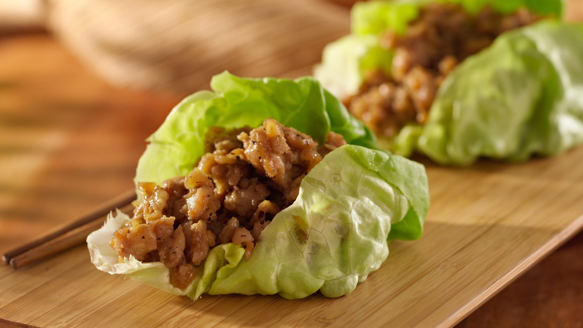 Ground Chicken Lettuce Wraps