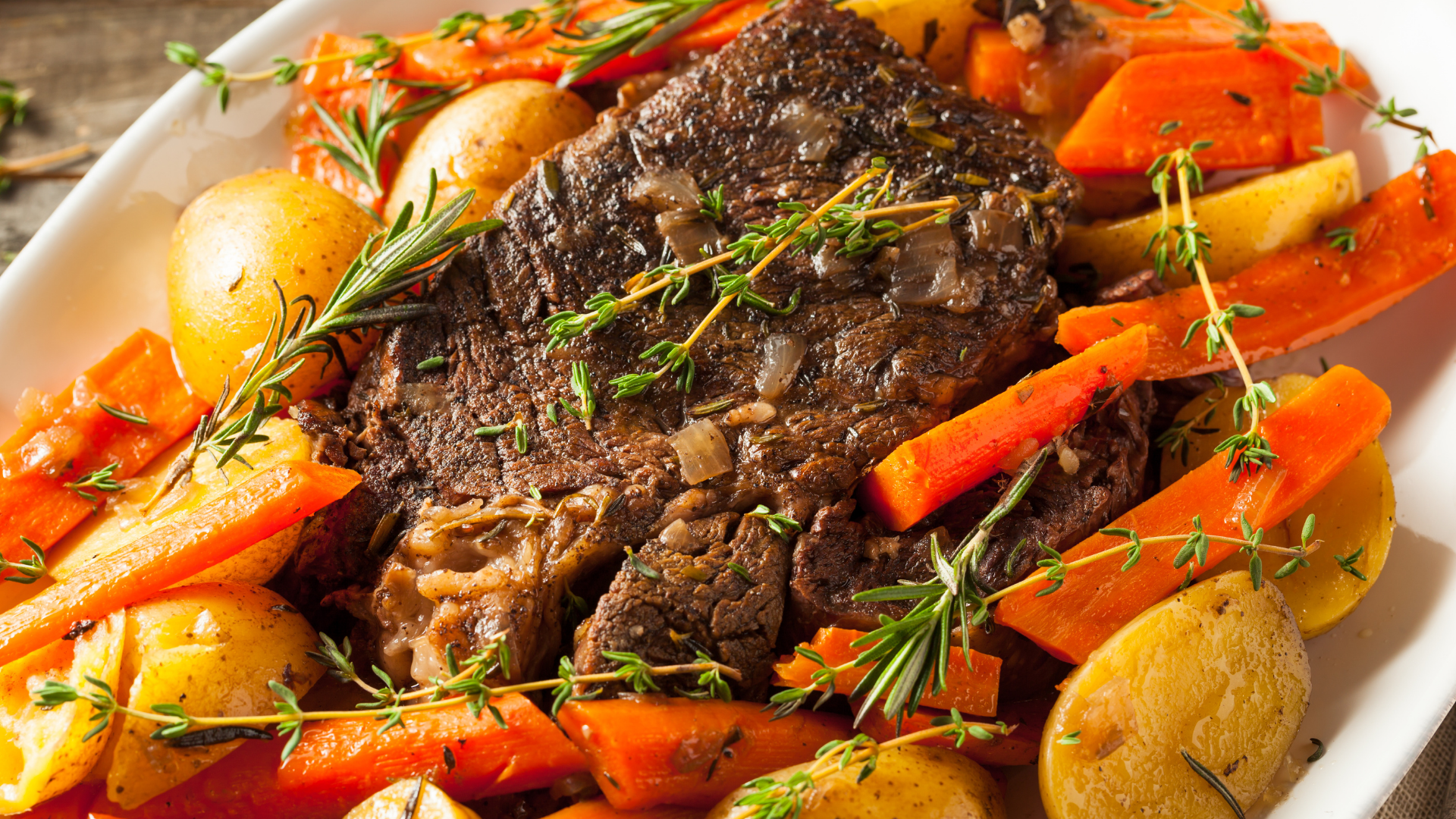 Slow Cooker Rump Roast with Vegetables
