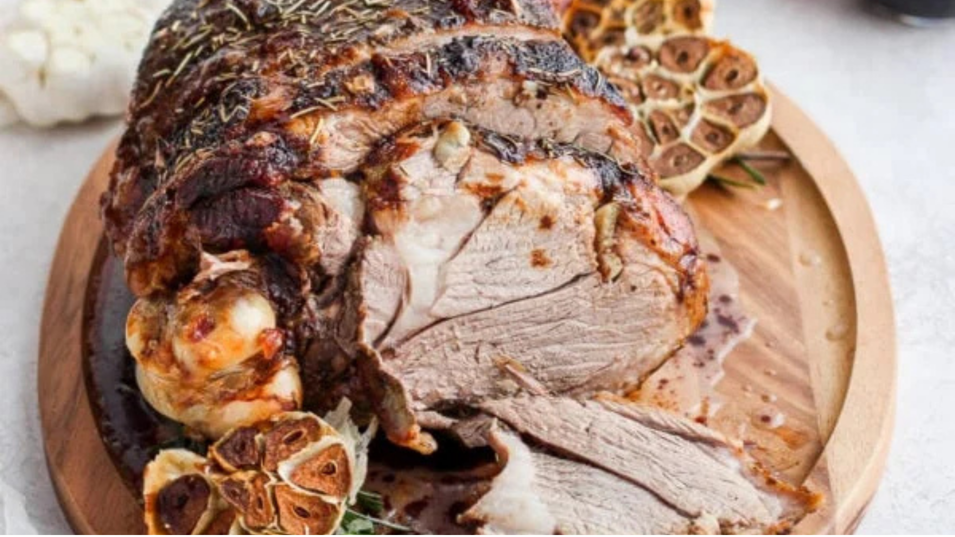 Slow-Roasted Boneless Leg of Lamb with Garlic & Herbs